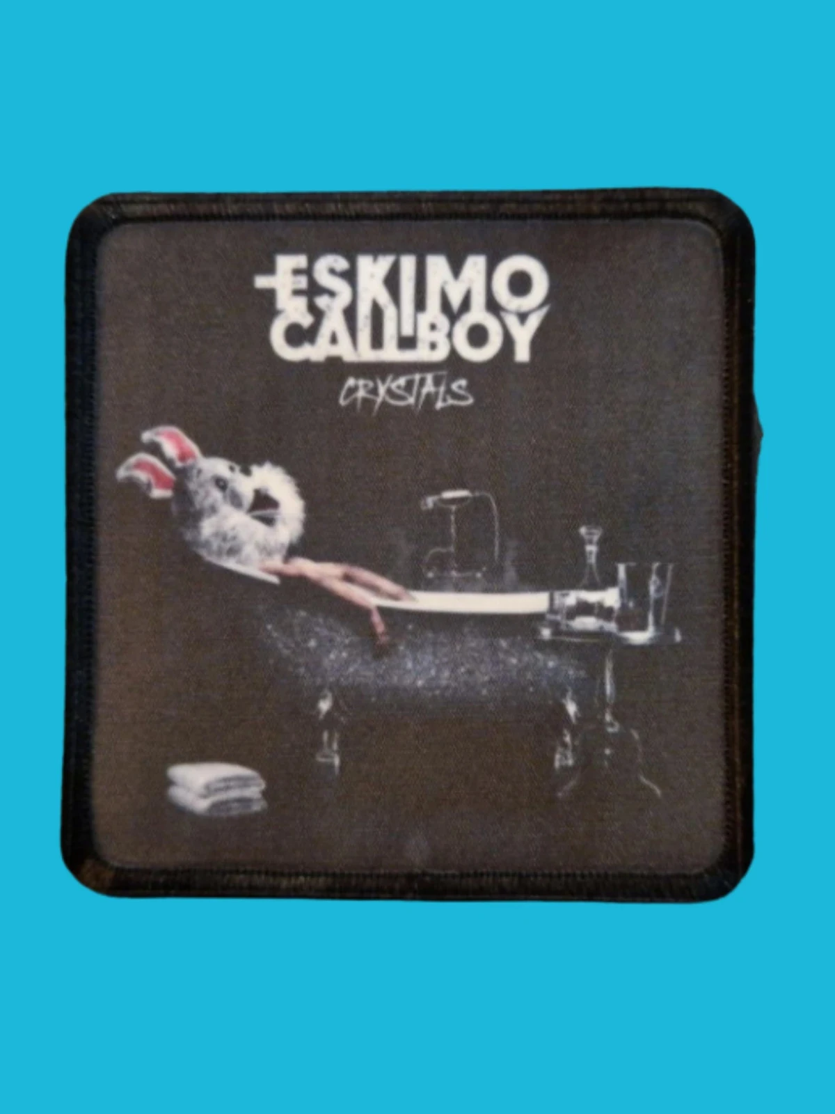 Patch Electric Callboy / Eskimo Callboy - Crystals - Imprimé - Carré de 7,5 x 7,5 centimètres